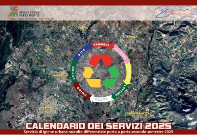 Calendario raccolta differenziata - II semestre 2025