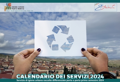 Raccolta differenziata: calendario primo semestre Gennaio-Giugno 2024